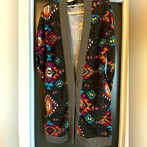 Bright Aztec Western Cardigan
